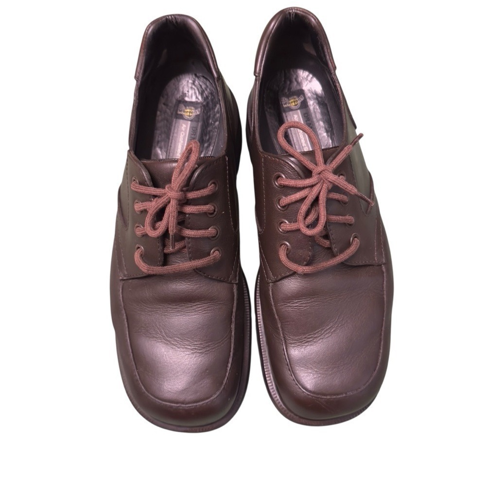 Dr Martens Brown Leather Moc Toe Oxford Shoes Men's 11 Lace Up AirWair Classic - Picture 8 of 14